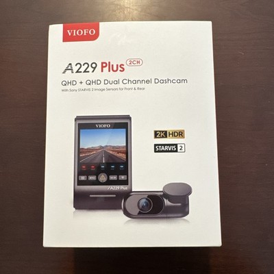 VIOFO A229 Pro 2CH 4K UHD + 2K QHD Dual Channel Dash Cam GPS WiFi HDR Starvis 2