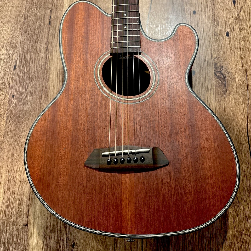 Ibanez Talman TCY74-OPN1201 Open Pore Natural, Acoustic/Electric Guitar & Bag - Image 4 of 4