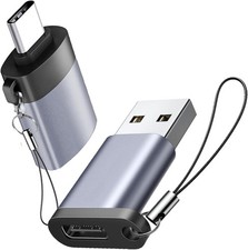 Adaptador USB a USB C, USB C macho a USB 3.0 hembra, paquete de 2