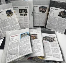 Mary Maxim Plastic Canvas Cross Stitch Kit House Town Village NOS NEW SEALED LOT