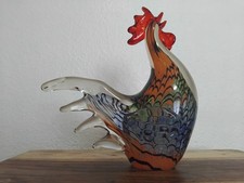 Vintage Murano style Gorgeous Designs Hand Blown Art Glass Rooster 9