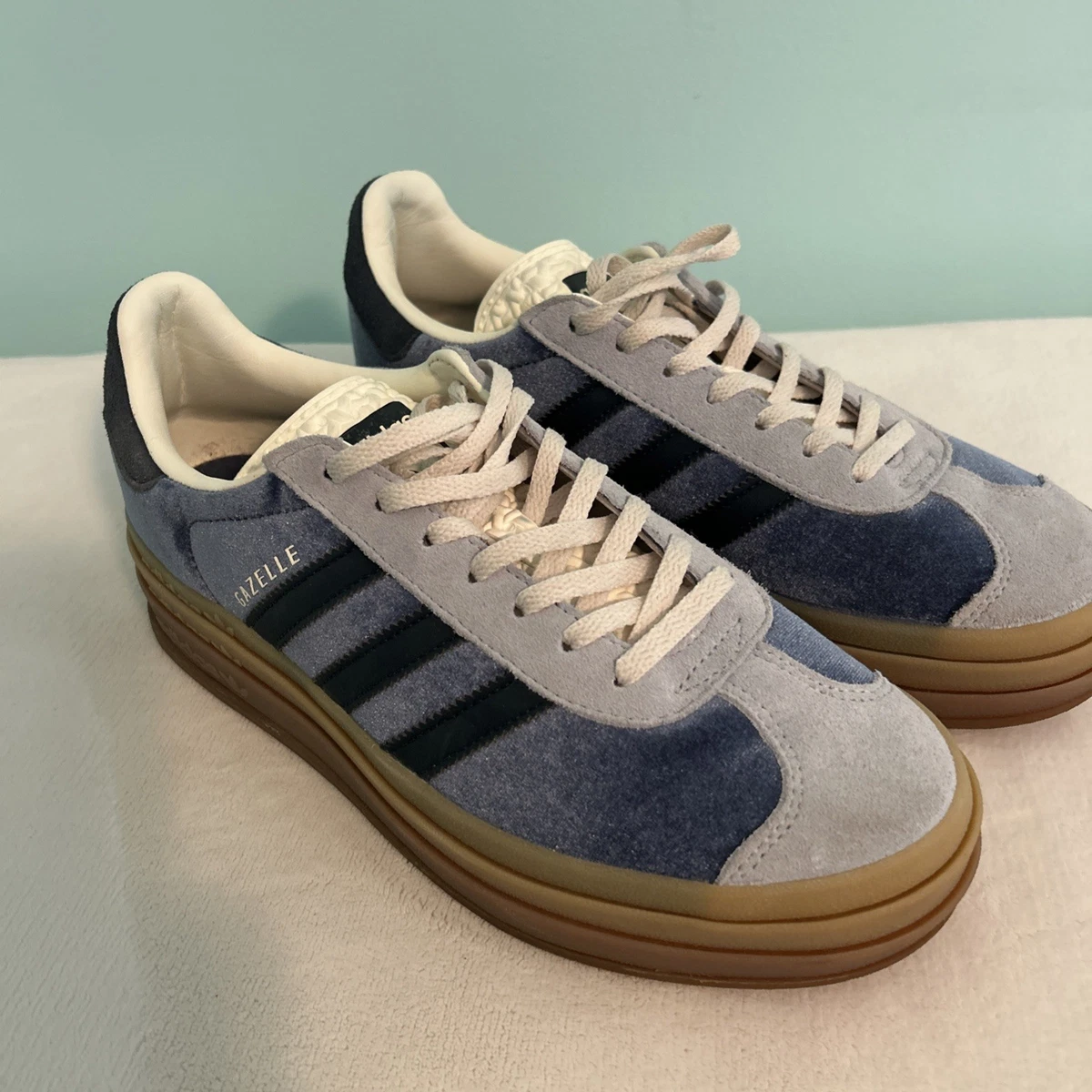 adidas gazelle silver green womens Adidas Gazelle Blue Core White AZ/BR