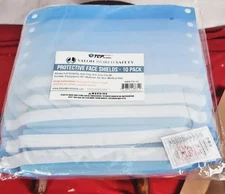 TCP Global Salon World Blue Clear PET Made Safety Protective Face Shields 10pk