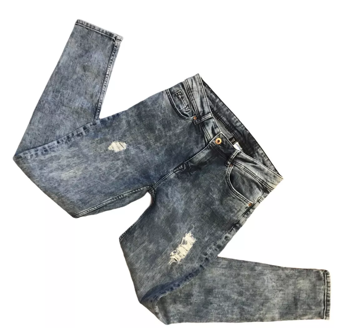 H and m distressed jeans cheap