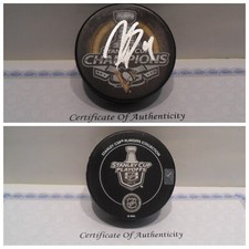 Justin Schultz Signed Pittsburgh Penguins 2016 Stanley Cup Champions Puck COA