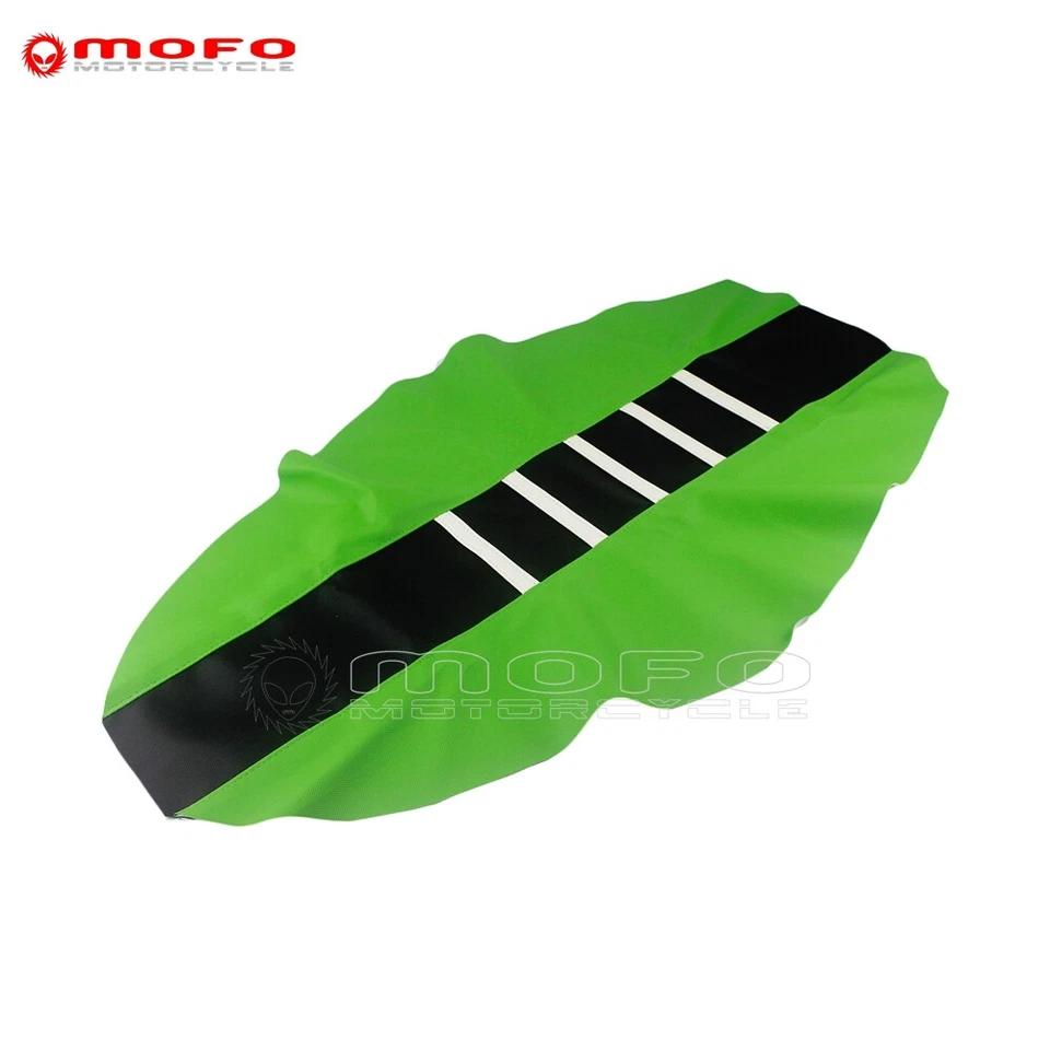 Cubierta de asiento suave con pinza universal revestimiento acanalado para Kawasaki KX125 250 KLX Suzuki Foto 3 de 4