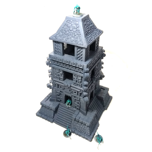 28/32 mm Jungle Ruins Wargaming terreno, lucertole, d&d, fantasy, wargaming, re - Foto 30 di 39