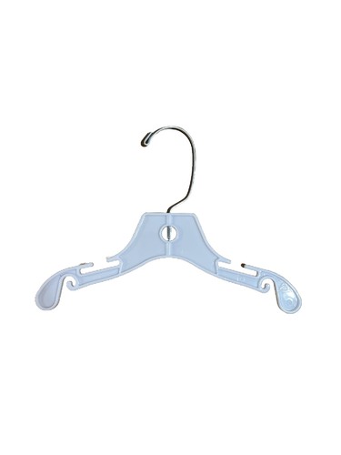 Lot of 50 White Plastic Dress Clothes Hangers 10 inch (Children's) Kids Closet - Picture 1 of 4