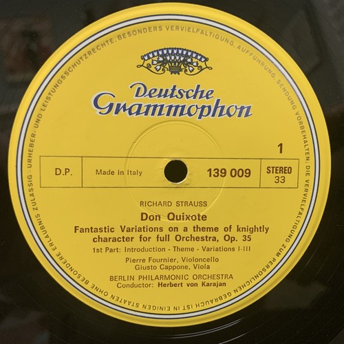 PIERRE FOURNIER cello - STRAUSS Don Quixote - KARAJAN Berlin - DGG ST LP - Picture 3 of 4
