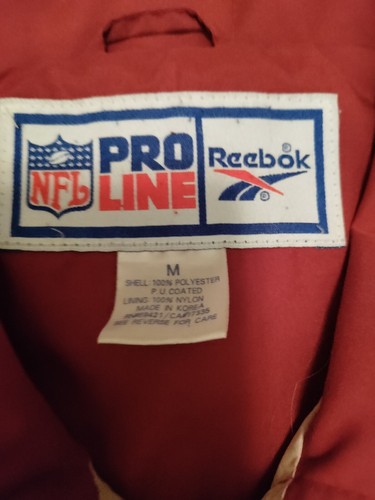 Vintage San Francisco 49ers Jacket Medium Windbreaker NFL Pro Line Reebok 90s - 第 6/9 張圖片