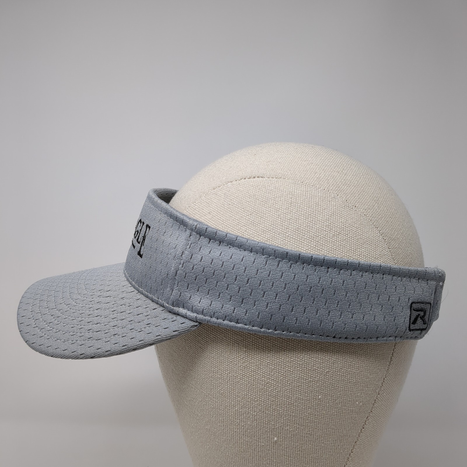 Black Eagle Strapback Sun Visor Hat Gray Small Ad… - image 3