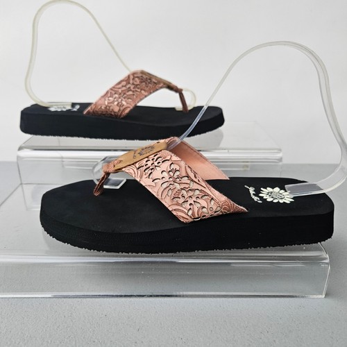 Yellow Box Women's Tranquil Pink Flip Flops Size 7M - Picture 5 of 9