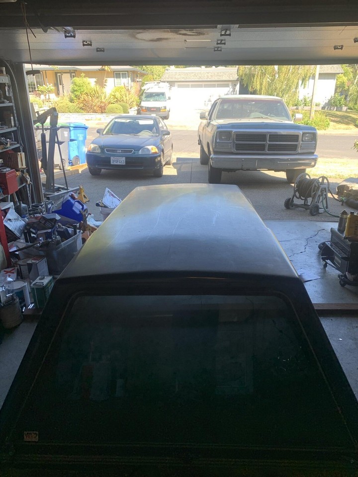 1st Generation Dodge Cummins W250 King Bed Camper Shell Truck Topper