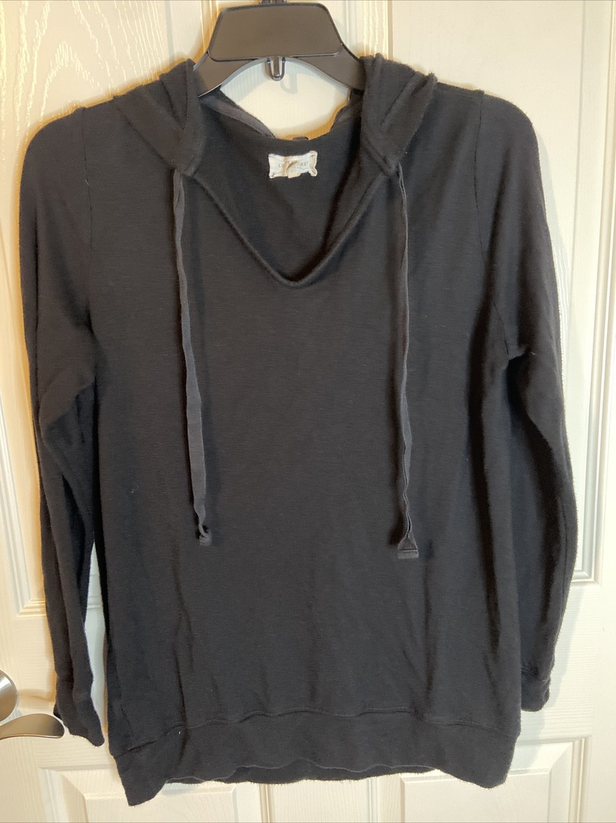 【週末お値下げ】YONFA deep v pullover (gray) Lou & Grey for LOFT Soft Women's Black V Neck Pullover