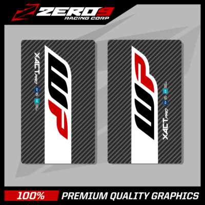 WP OBERE GABEL AUFKLEBER MOTOCROSS GRAFIK MX GRAFIK CARBON 16 XACT
