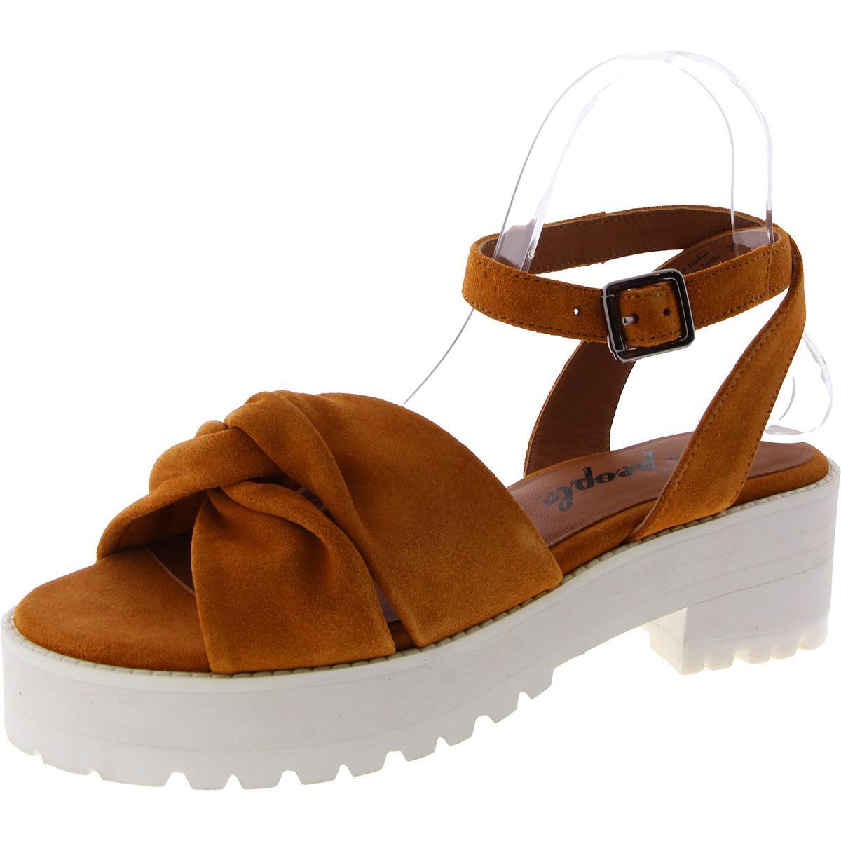 Женские босоножки на каблуке Free People Essex Tan, размер 38, средний (B, M), BHFO 6103