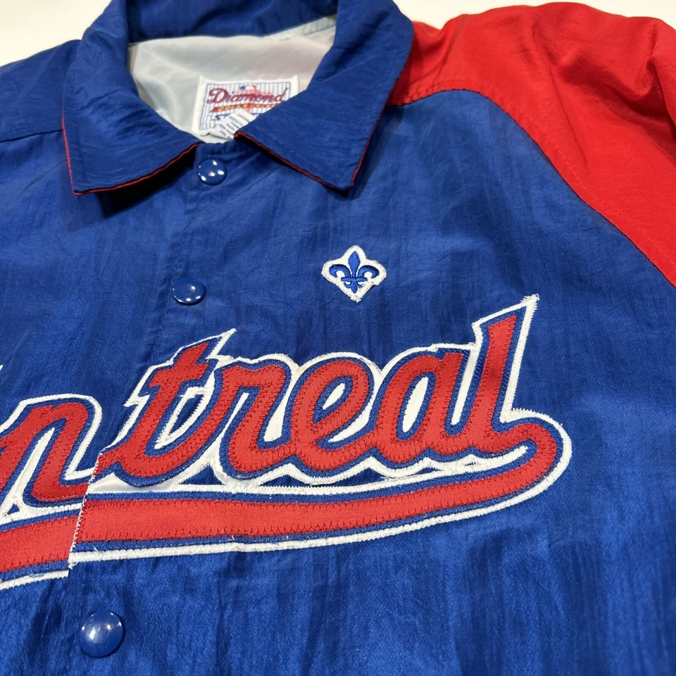 Vintage Montreal Expos Starter Jacket Adult Large MLB Diamond Collection Men - Image 3 of 4
