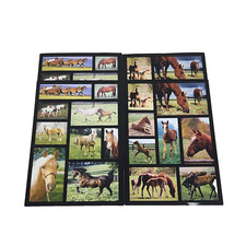 4 VINTAGE STICKER SHEETS REALISTIC HORSE HORSES PONY
