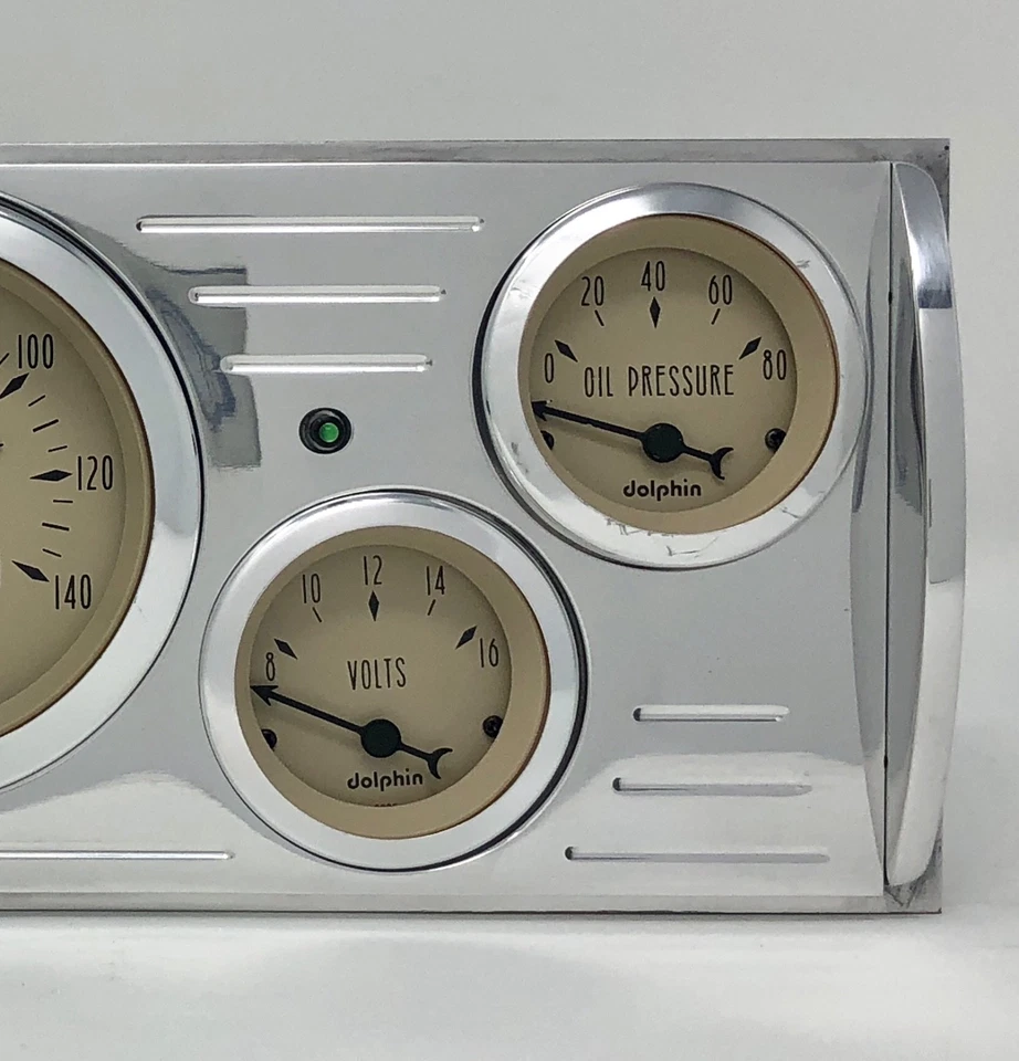 Camión Chevy 1941 1942 1943 1944 1945 1946 calibre 5 tablero panel bronceado Foto 4 de 4