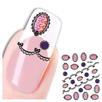 3D Nagel Sticker Medaillon Nail Art New Design Kult Aufkleber Water Decall