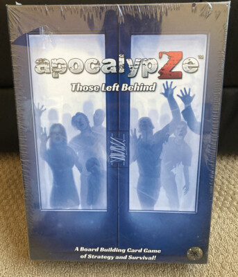 NIB ApocalypZe Those Left Behind Strategy Board Card Game 2012 Zombie NEW Sealed
