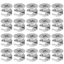 20 Pieces Furniture Cam Lock Fasteners 15mm x 12mm Furniture Cam Lock Nut Connec
