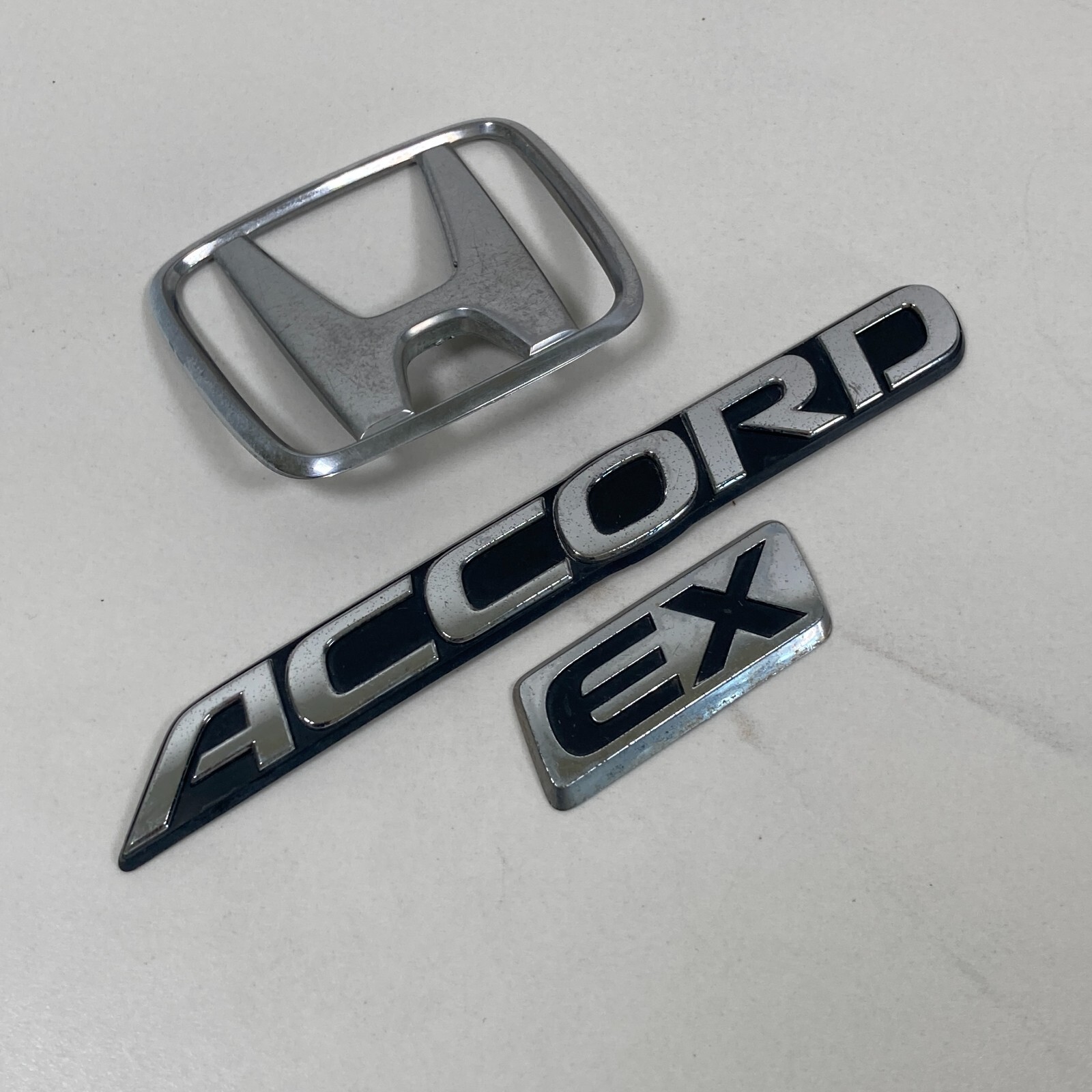 1994-1997 Honda Accord EX Emblem Logo Badge Symbol Rear Tailgate Trunk Chrome
