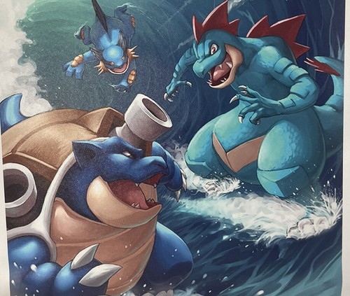 Water Pokemon Canvas Print Poster Pokemon Wall Art Artwork 22 x 30" Wall Decor - Picture 3 of 3