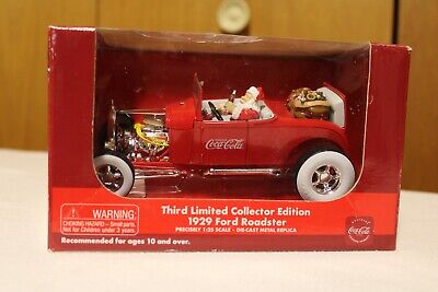 NIB Coca Cola 1929 Ford Roadster Third Limited Collector Edition 1:25 Diecast