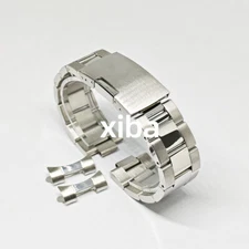 16 18 19 20 21 22 24 26mm Curved End Watch Bracelet Solid Steel Watch Band Strap