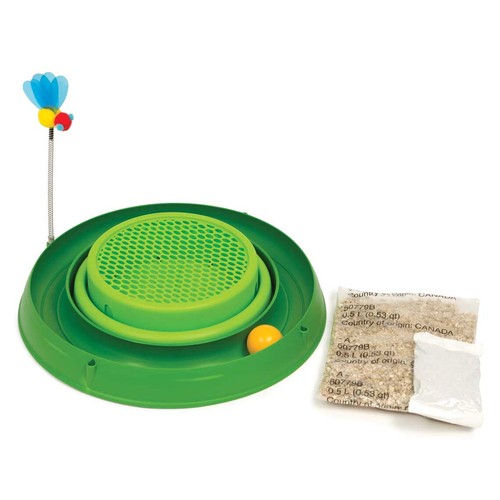 Katzen Interaktives Spielzeug Catit Play Circuit Ball Spielzeug Kratzpad Katzenminze Gras Kits - Bild 5 von 10