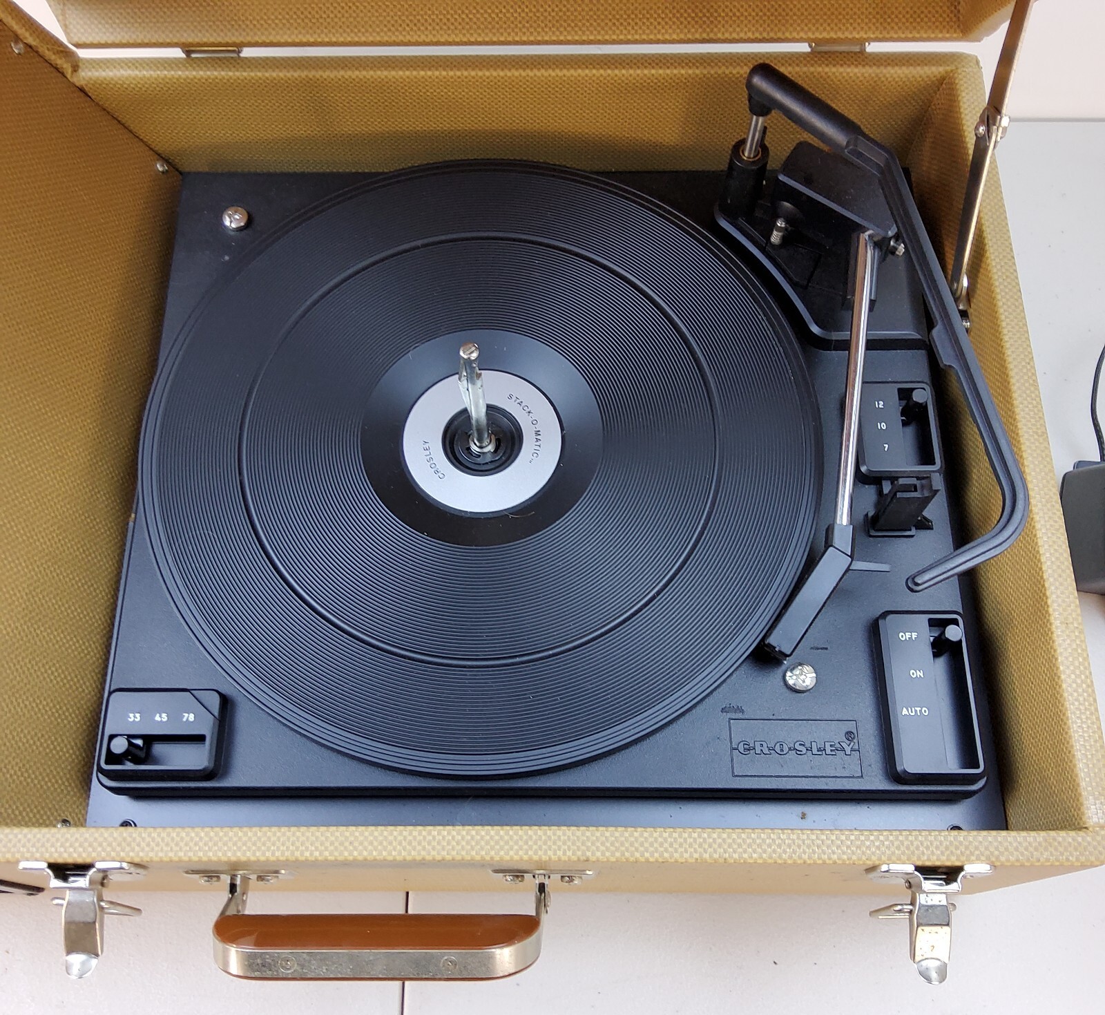 Crosley Stack O Matic Turntable CR89 Portable Suitcase Record Vinyl LP