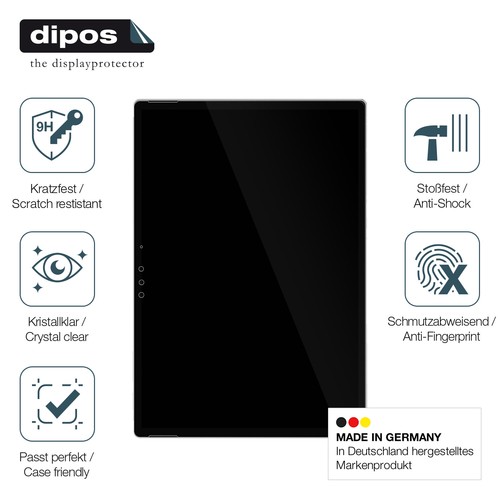 2x Screen Protector for Microsoft Surface Pro 5 Flexible Glass 9H dipos - Picture 7 of 7