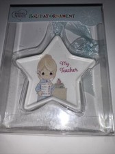 Precious Moments MY TEACHER Porcelain Holiday Ornament NEW