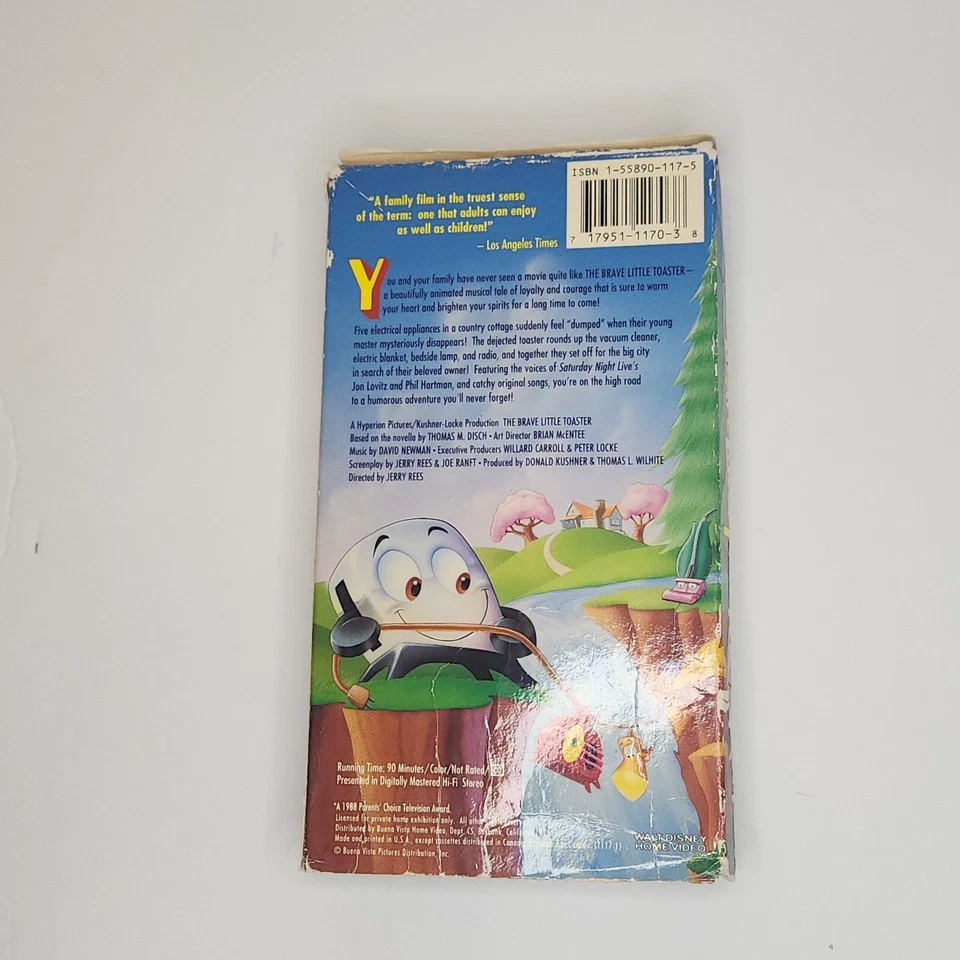 Disney-The Brave Little Toaster(VHS 1988) RARE Slip Cover Version - Image 2 of 4