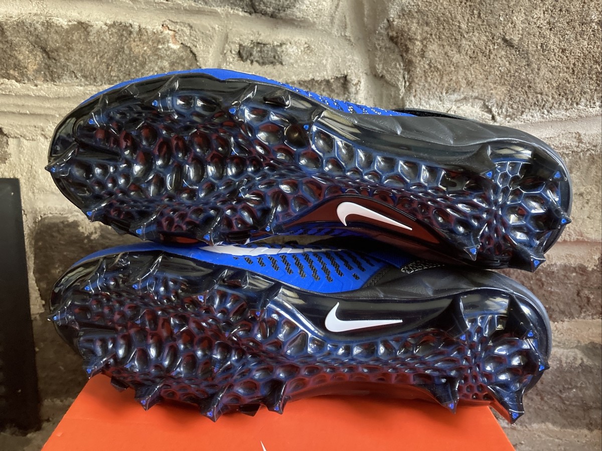 Nike Alpha Menace Pro 2 Mid Football Cleats Royal Blue Mens 