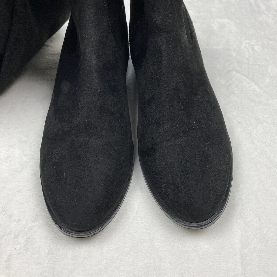 Ivanka Trump Larell Black Suede Over The Knee Boots Size US 6 Regular - Image 4 of 4