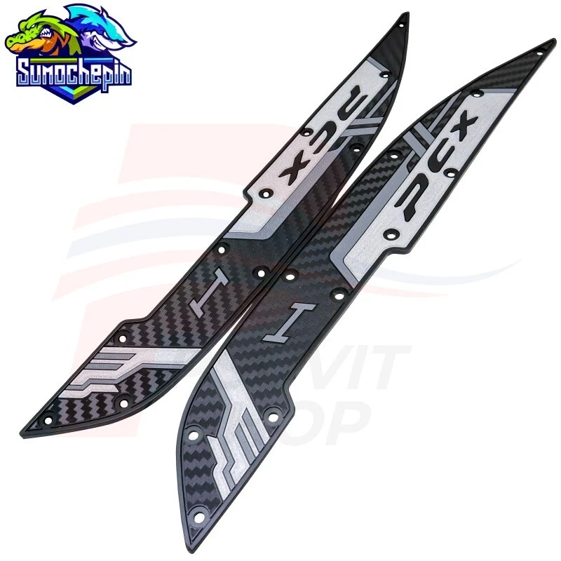 Almohadillas de reposapiés para PCX150 2018-2020 PCX160 2021-2024 ฺDerecha+Izquierda Negro/Gris Foto 4 de 4