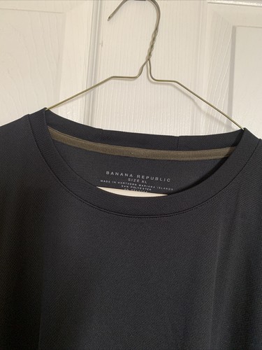 BANANA REPUBLIC Men's Black with Sleeve Cotton Sweatshirt-Size XL - Picture 4 of 5