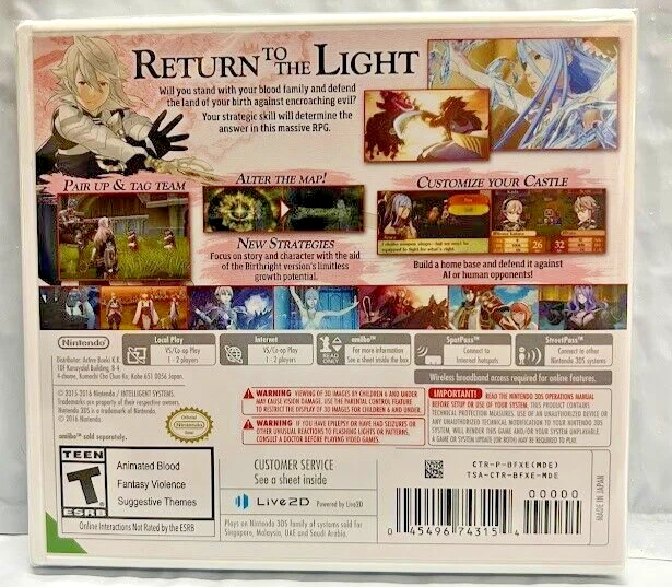 Fire Emblem Fates: Birthright + Conquest 3DS Nuevo Paquete de Juego (RPG) Foto 3 de 4