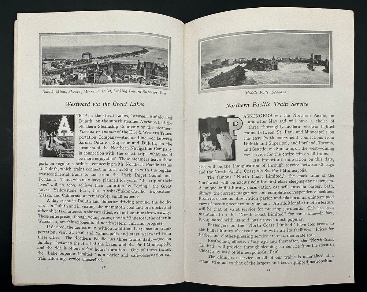 アラスカ パンフレット Alaska Yukon Pacific Expo 1909 Seattle Northern Pacific