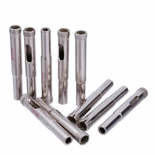 8mm Diamond Hole Saw 10-Piece Set for Tile Glass Stone Cutting and DIY Projects