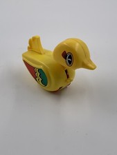 Vtg Plastic Dizzy Duckling Duck Swimming Key Wind-Up Toy 1970s Nos WORKING
