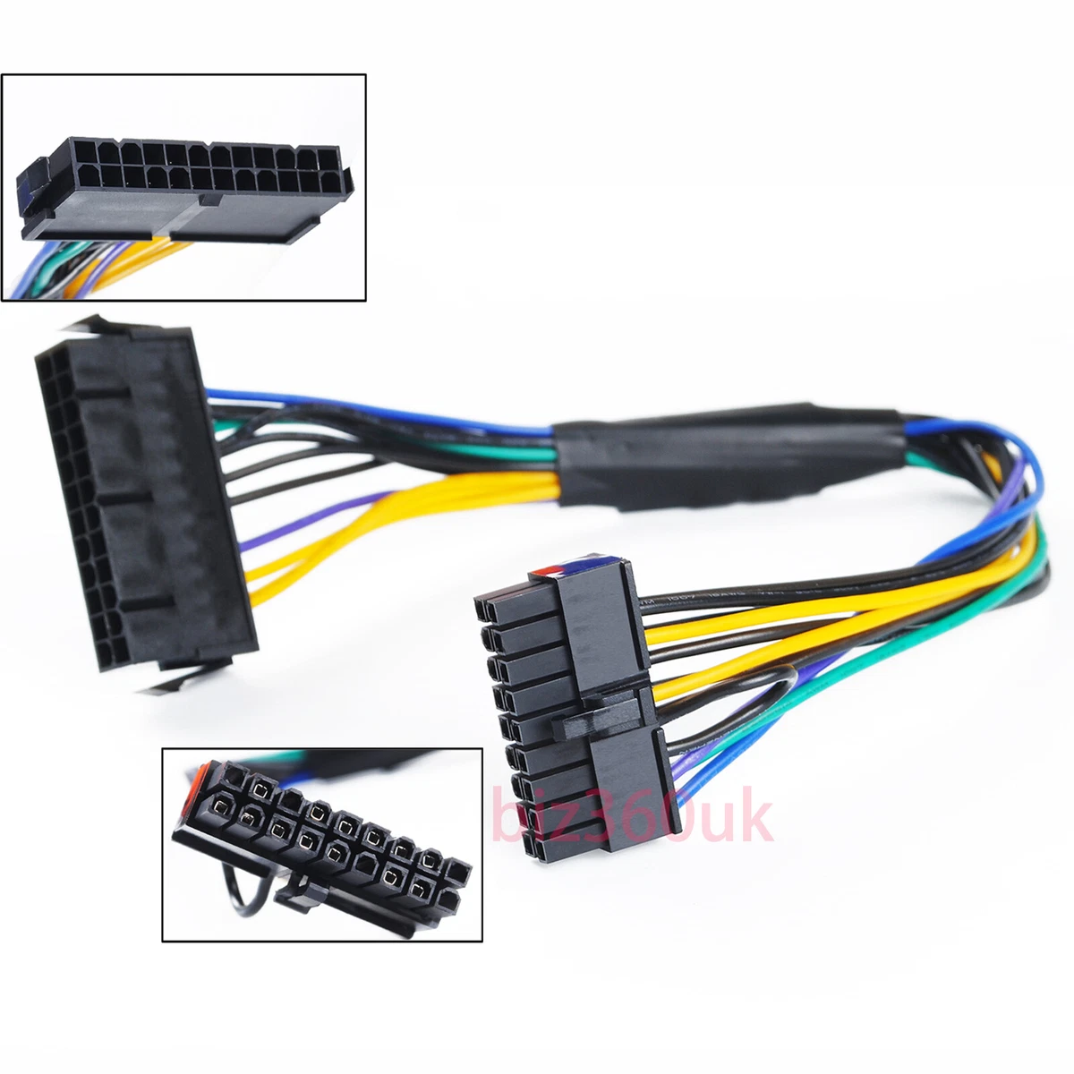 ATX Motherboard Power Connector Stock Image - Image of wire