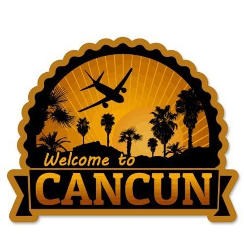 Welcome to Cancun Car Vinyl Sticker - SELECT SIZE