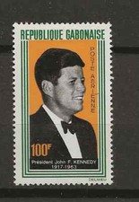 Gabon John F Kennedy Issue Mint Hinged