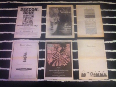 DEACON BLUE - ORIGINAL MAGAZINE ADVERT cover from the sky WAGES DAY raintown *