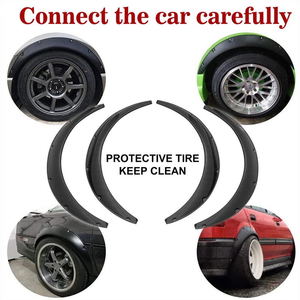 For Scion xB 2004-2015 Carbon Fiber Fender Flares Wide Body Kit Wheel Arches Foto 2 de 4