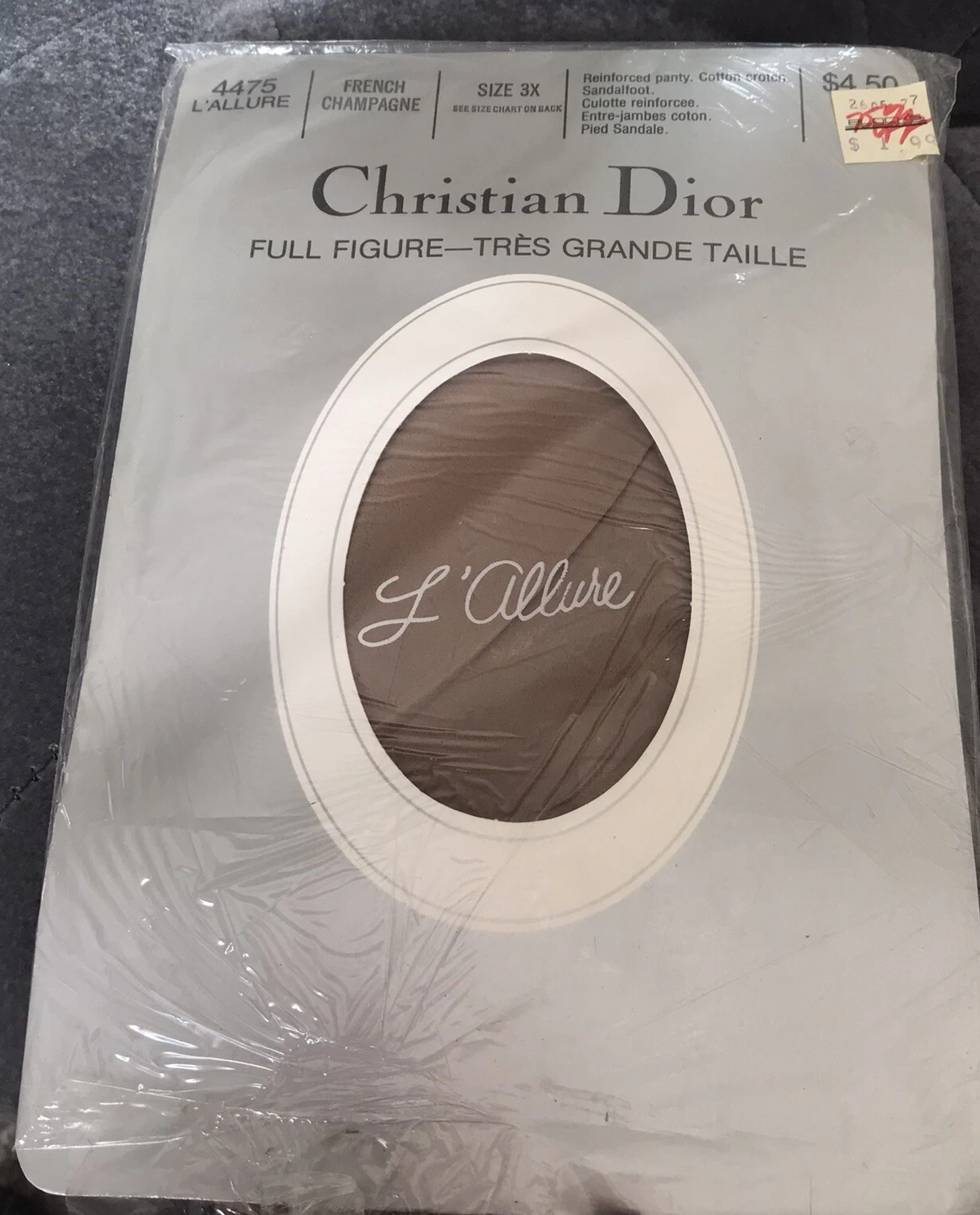 Pantalon Christian Dior CHAMPAGNE FRANÇAIS 3X Figurine Complète 4475