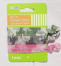 Imagin8 ELASTIC HAIR TIES   CAMOUFLAGE - 3 pcs